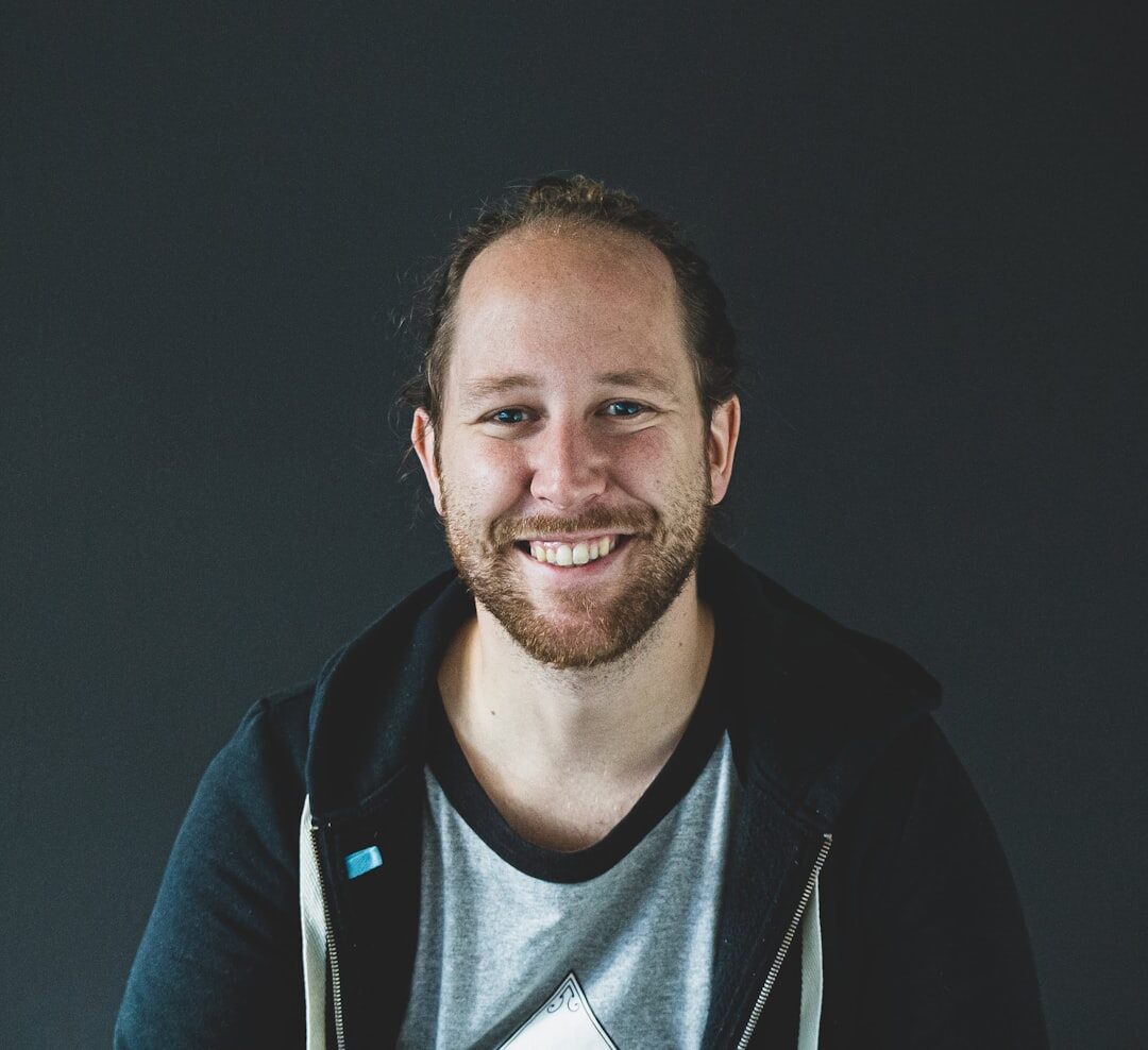 Portrait of a British man in his thirties smiling