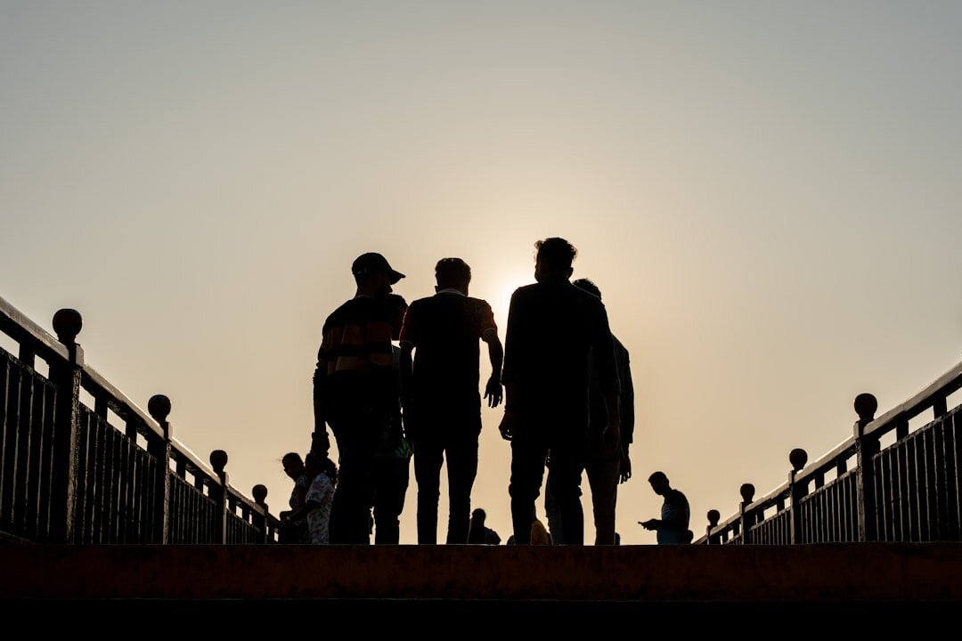 sunset walk with friend