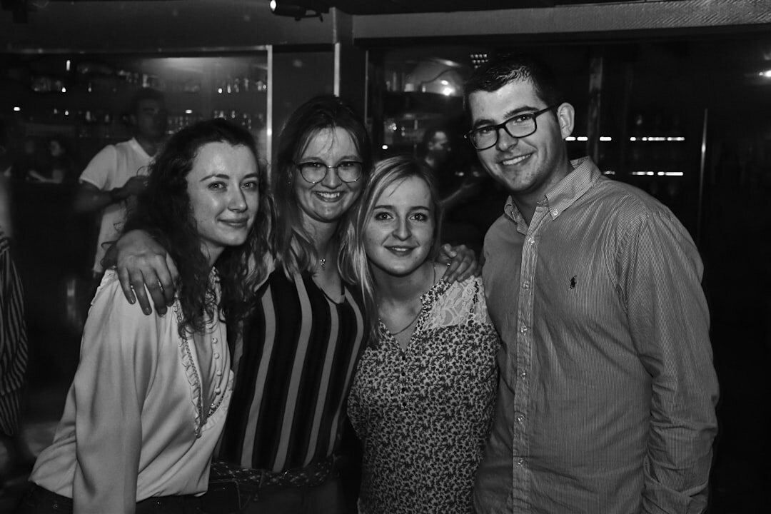 group of friends at party